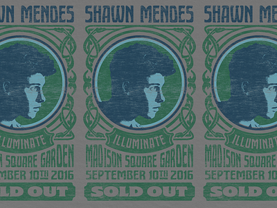 Nouveau Shawn Mendes fillmore gigoter hippy madison mendes merch nouveau poster shawn show poster