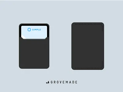 Grovemade Wallet Illustration design dwell flat grovemade illustration muted product wallet