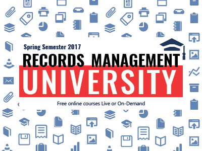 Rmu Spring Postcard 8 design feith icons marketing pattern postcard records management rmu