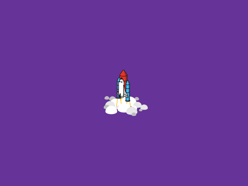 Rocket animation isometric isometry rocket space spaceship vector