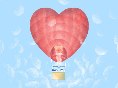 Valentine's Day dropbox illustration love valentines day