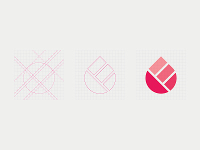 Erase Una Vez Icon Process branding color design flat icon identity logo pink red