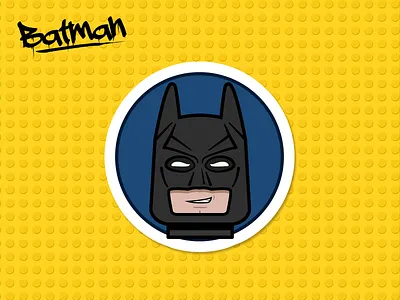 Batman Lego characters design dribbble flat illustration invites items minimal motion stroke wip