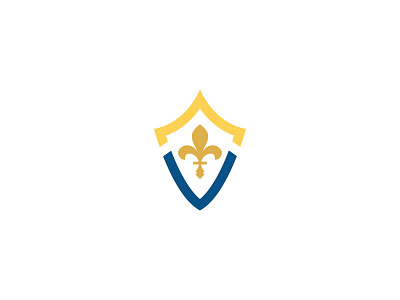 Logo Concept fleur fleur de lea logo shield