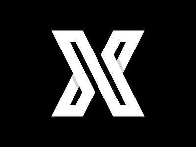 X icon logo symbol thicklines x