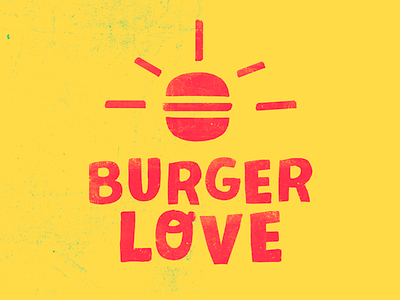 Burger Love Food Truck Logo branding burger food logo truck