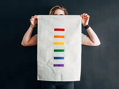 PRIDE banner gay lesbian lgbt lgbtq pride sewn