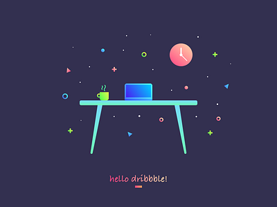 Hello dribbble！ desktop
