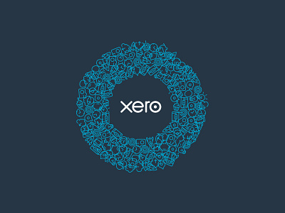 Xero T-Shirt circle icon line ring xero