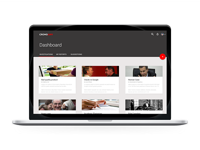 Crowdjury Dashboard dashboard justice ui ux web