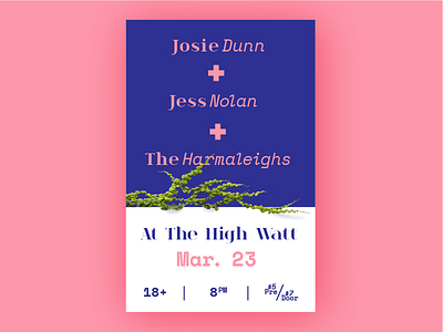Girls Gig concert gig music poster show vines