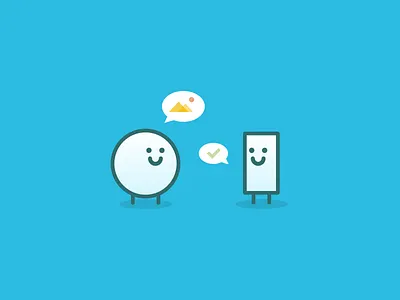 Let's Go Outside activity app blue friends fun geometry going out icon illustration nature outdoor social