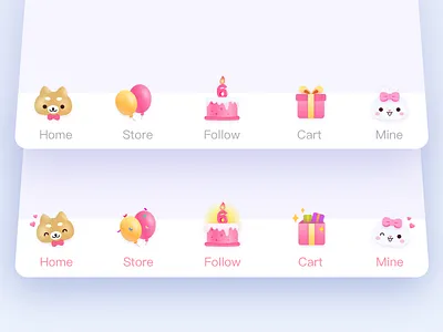 6 anniversary app fashion lovely pink ui ux