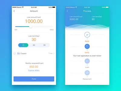 Loan APP ui