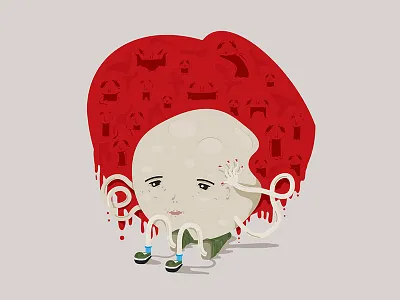 Voices crazy emotion feeling illustration vector
