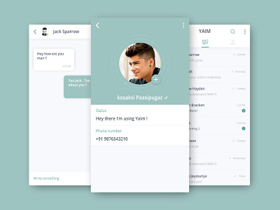 Whatsapp messenger redesign concept animation chat chat app design illustrator material messenger re design redesign screen ui whatsapp