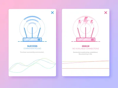 Flash Message (Error/Success)_2 blue daily design errorsuccess flash gui message ui
