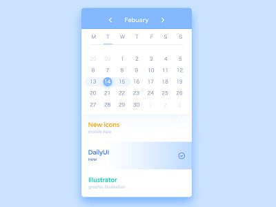 Calendar process calendar daily ui ux