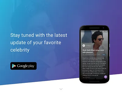 Flikster - news app for android android app celebrity index landing news update web
