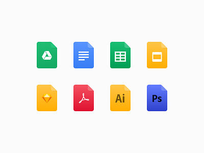 File Icon Suite android files icons ios monile product design ui ux