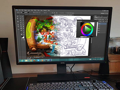 Game Levels Map art colors concept design game idea levels map new painted