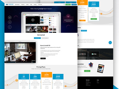 Landing Page - Website flat homepage landing page slider web website