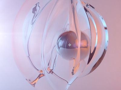 Orb 3d art animation cinema 4d design liquid motion orb particles pink sphere transformation transparent