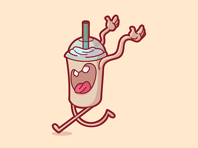 Vanilla Cream Frappuccino campinas cream frappuccino icon illustration thunder rockets ui ux vanilla