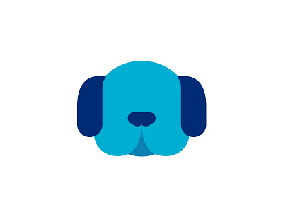 Dog animal cute dog doggy head icon illustration illustrator minimal vector