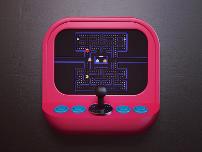 Game 3d app arcade design game icon ios pacman webshocker