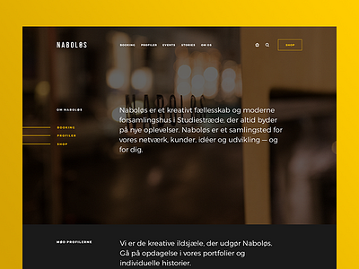 Naboløs Storefront background image basket decks desktop ecommerce fullscreen navigation quick links search shop shopify title
