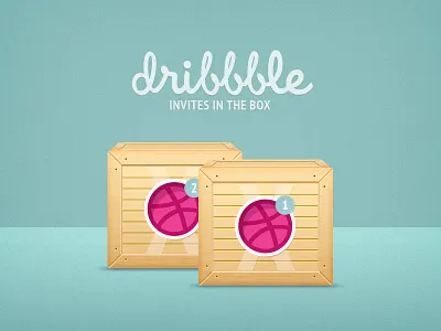 New Dribbble Giveaway • x2 Invites box draft dribbble giveaway invitation invites muse comunicazione