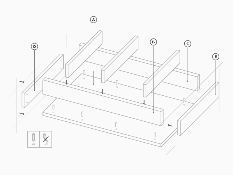 Dowels animation instructions svg