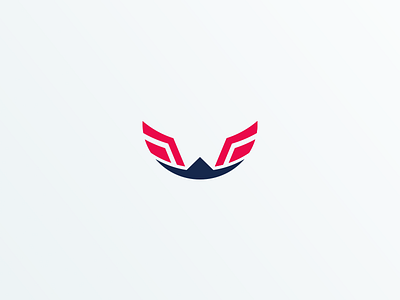 W letter blue ciritel logo red w letter win