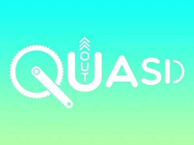 QUASIOUT Logo backpacking dinsinstudio gravelbike logo outdoor quasiout trekking ultralight