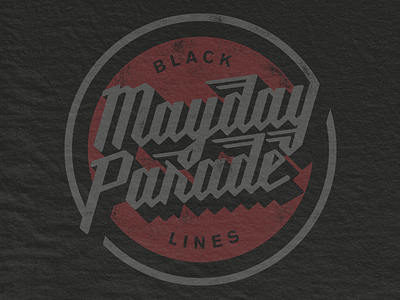 Mayday Seal badge band lockup mayday mechanic merch parade punk script seal stamp