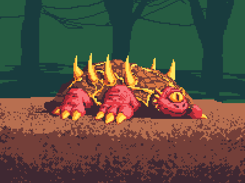 Mutant animation mutant pixel art pixel dailies pixelart turtle