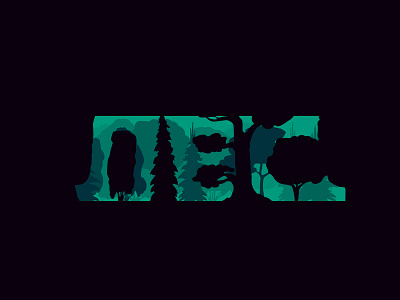 ЛЕС - WOOD green logo tree wood лес логотип