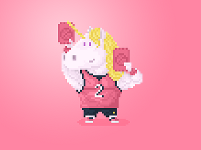 Two Dribbble Invite!! 16bit 8bit cartoon cute design dribbble invite graphic design illustration invitation pixel art pixelated unicorn