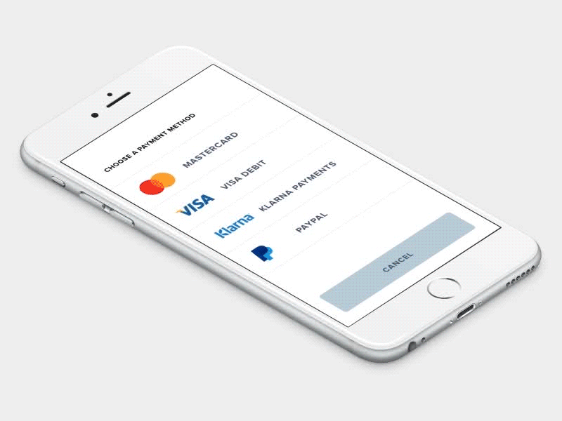 Mobile payment animation app credit mobile payment principle ui