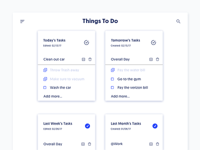 To Do List 042 dailyui day42 to do list ui ux