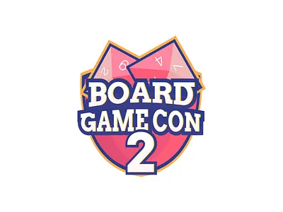 Board Game Con 2 board branding convention dice event game logo tabletop