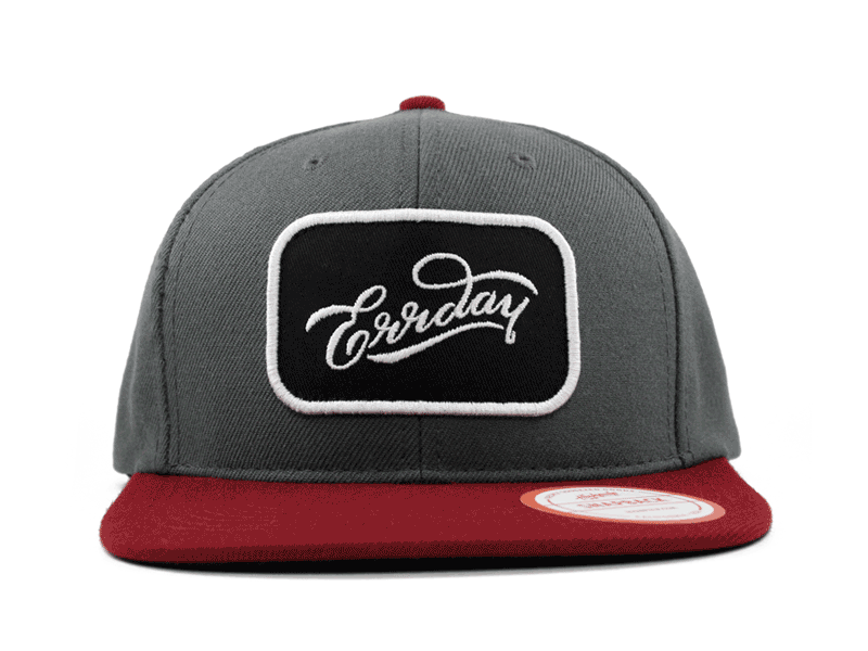 Errday Snapbacks cap errday hand lettering hat headwear lettering script snapback