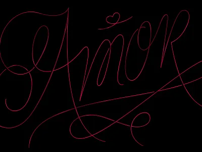 Happy Valentine's Day Amor <3 amor calligraphy hand lettering heart lettering love script type typography valentines valentines day xoxo