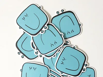 Stickers! illustration ipad pro pro create sticker yeti stickers