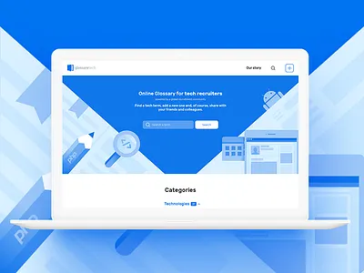 Glossarytech dictionary glossary glossarytech online glossary onlineglossary startup ui uiux ux webdesign website