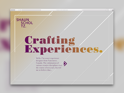 Personal Website Redesign design portfolio redesign typography ui ux web website