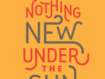 Nothing New apparel logo shirt typography