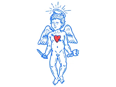 Cupid amur angel bandit cupid fun gangster heart love robber tattoo valentine valentines day