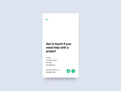 Contact Us 028 app contact daily dailyui interface minimal mobile ui us ux